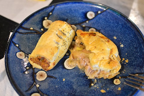 Sausage Roll and Chicken and Kumara Pie