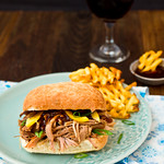 Tangerine Pulled Pork with Thai Plum Barbecue Sauce