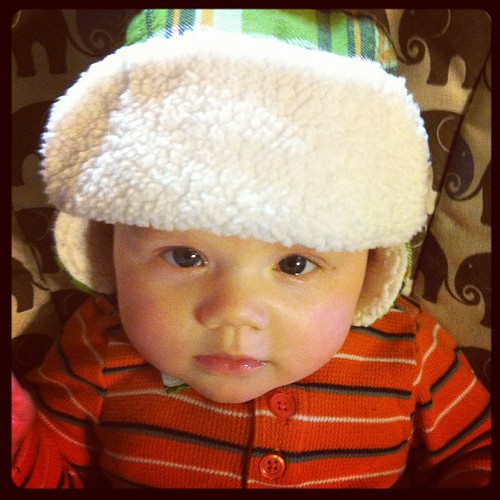 mini mountain man, ready for the great outdoors!
