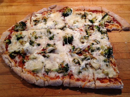 gluten free broccoli pizza