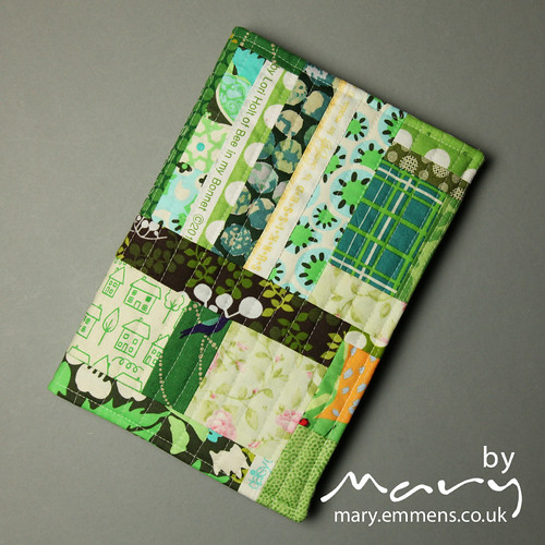 Patchwork journal cover - commission