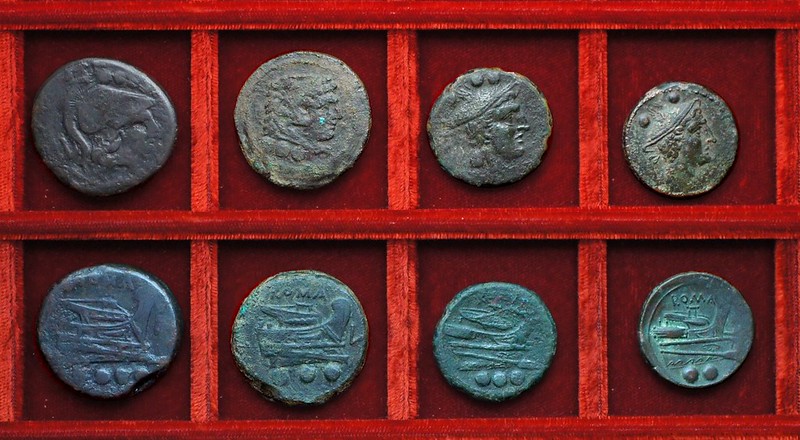 RRC 097 L Luceria bronzes (1) Ahala collection, coins of the Roman Republic