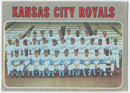1970 Topps Kansas City Royals Team Card