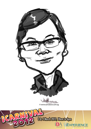 digital live caricature for iCarnival 2012  (IDA) - Day 1 - 78