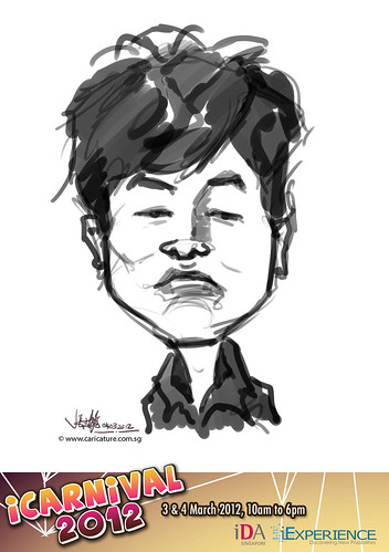 digital live caricature for iCarnival 2012  (IDA) - Day 2 - 8
