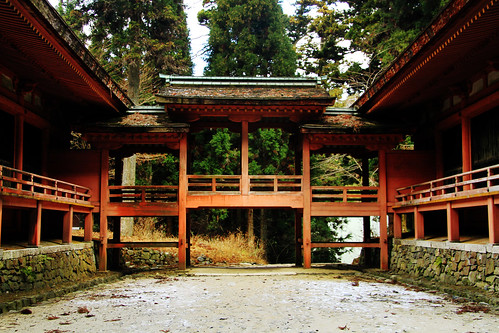 El templo rojo de Hieizan