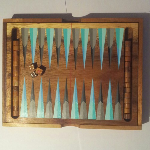 Custom Backgammon board by Carl Cashman
