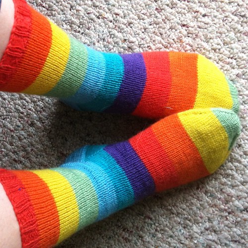 #norepeatdec Day 8: Regia Nation Color rainbow socks!