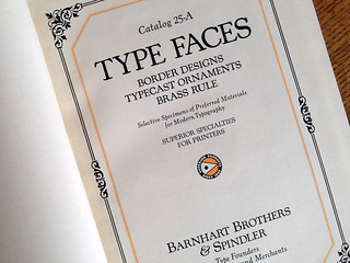 Barnhart Brothers & Spindler 1925 type specimen book