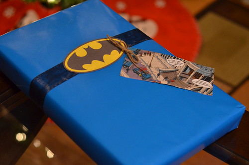Batman gift wrap