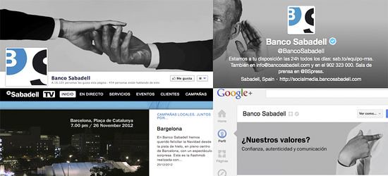 Banco Sabadell en las redes sociales