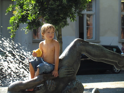 Boy and Fountain