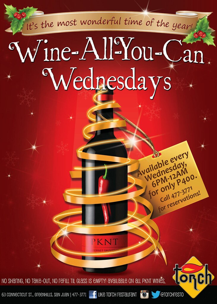Wine-All-You-Can Wednesdays at Torch Restaurant