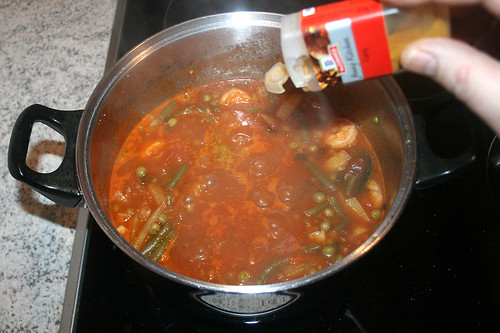 49 - Garnelen-Gemüse-Topf / Prawn vegetable stew - Mit Curry abschmecken / Taste with curry