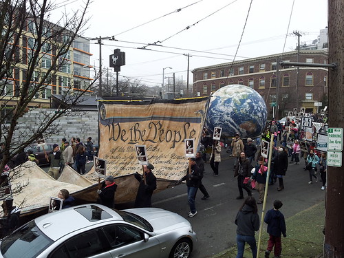 We the People in
  Seattle on MLK Day 2013
