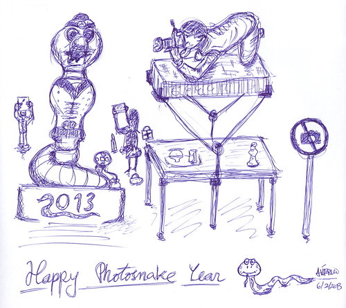 Happy PhotoSnake Year 2013! by americoneves