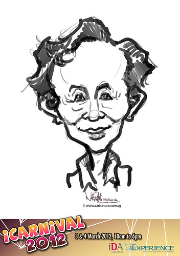 digital live caricature for iCarnival 2012  (IDA) - Day 1 - 14