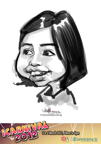 digital live caricature for iCarnival 2012  (IDA) - Day 2 - 66