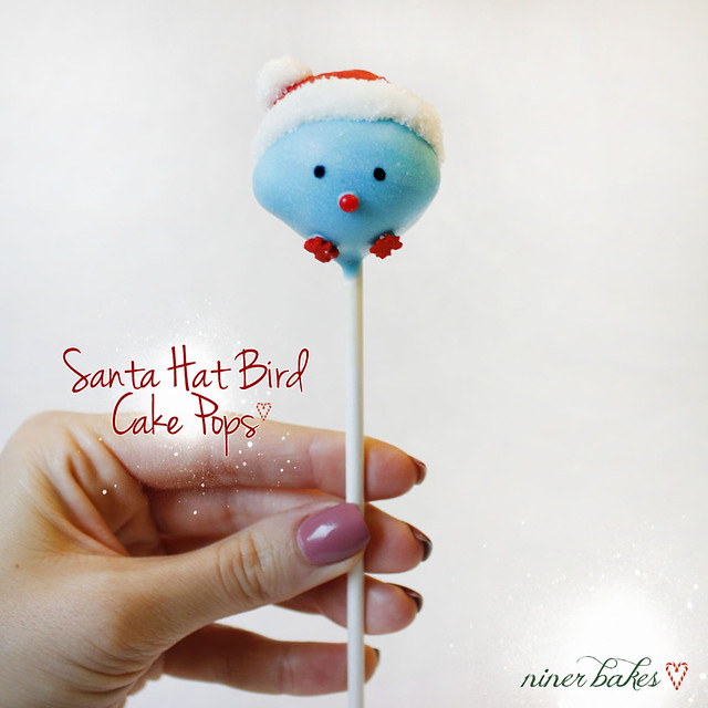 Santa Hat Birdie Cake Pops: Tutorial