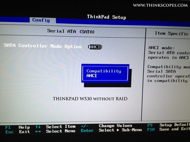 ThinkPad W530 without RAID