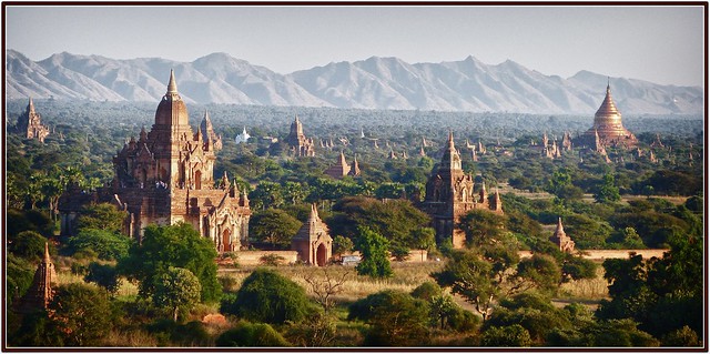 in the gentle light of late afternoon ........Bagan