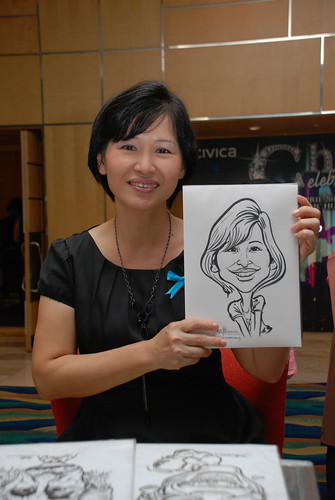 caricature live sketching for Civica Dinner & Dance 2012 - 9