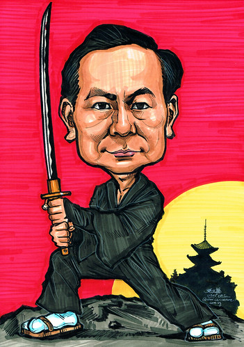 Samurai caricature