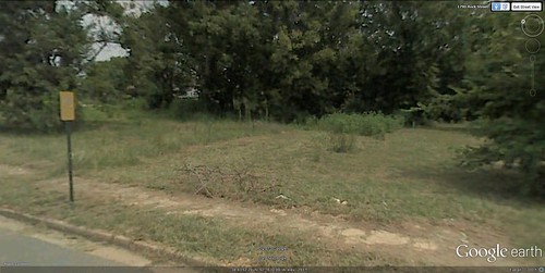 the site of the Pettaway Pocket Neighborhood (via Google Earth)