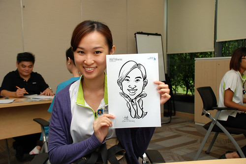 caricature live sketching for Khoo Teck Puat Hospital, Nurses' Day - 3