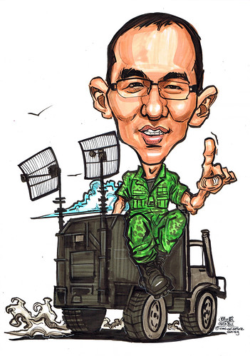 caricature for Singapore Armed Forces