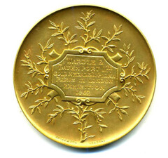 London exhibition medal reverse