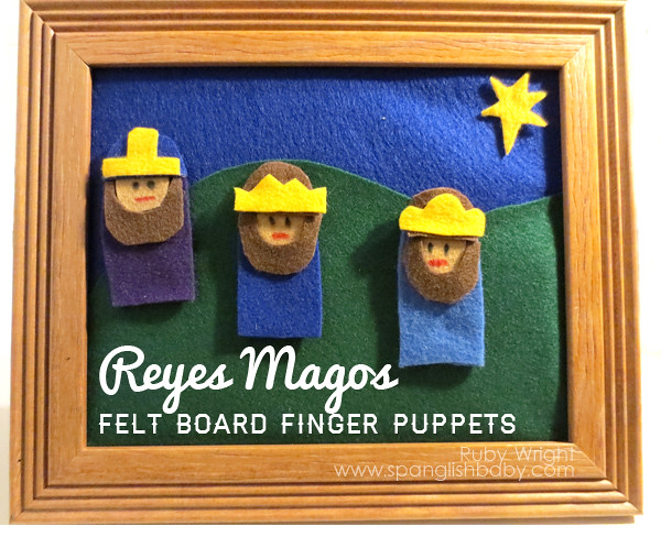 SpanglishBaby: Reyes Magos felt board finger puppets