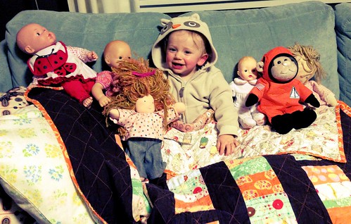 Molly + her dolls