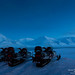 Adventfjorden with snowmobiles