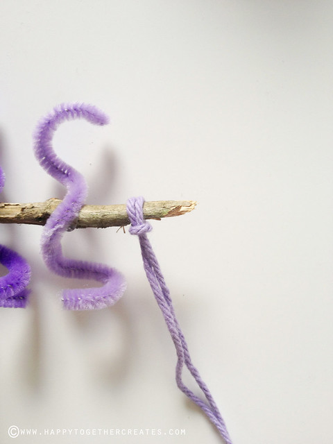 Curly Pipe Cleaner Tree Ornaments DIY