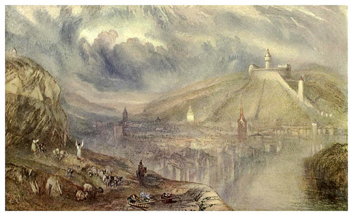 019-Ciudad suiza de Shaffhausen 1843-45-The water-colours  of J. M. W Turner-1909
