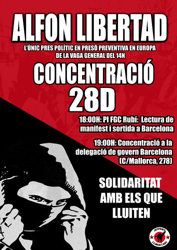 CONCENTRACIÓ #28D #ALFONLIBERTAD A RUBÍ I BCN