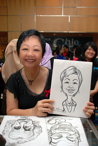 caricature live sketching for Civica Dinner & Dance 2012 - 6