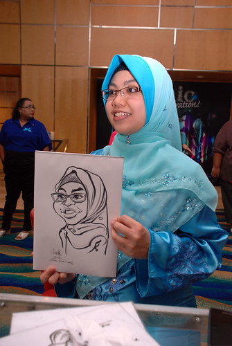 caricature live sketching for Civica Dinner & Dance 2012 - 24