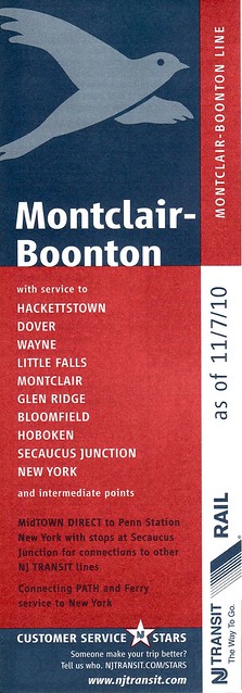 NJT Montclair-Boonton 11-2010 Cover
