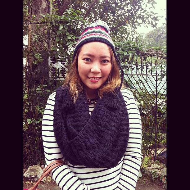 One of my favorite finds from 2011: #Forever21 knit scarf. Hello from Baguio! :) #ootd #ootdtravel #fashion #scarf #baguio #holidays2012