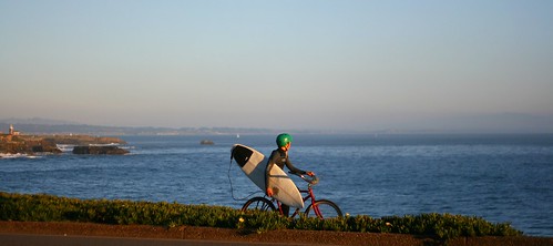 Cyclists on West Cliff Drive