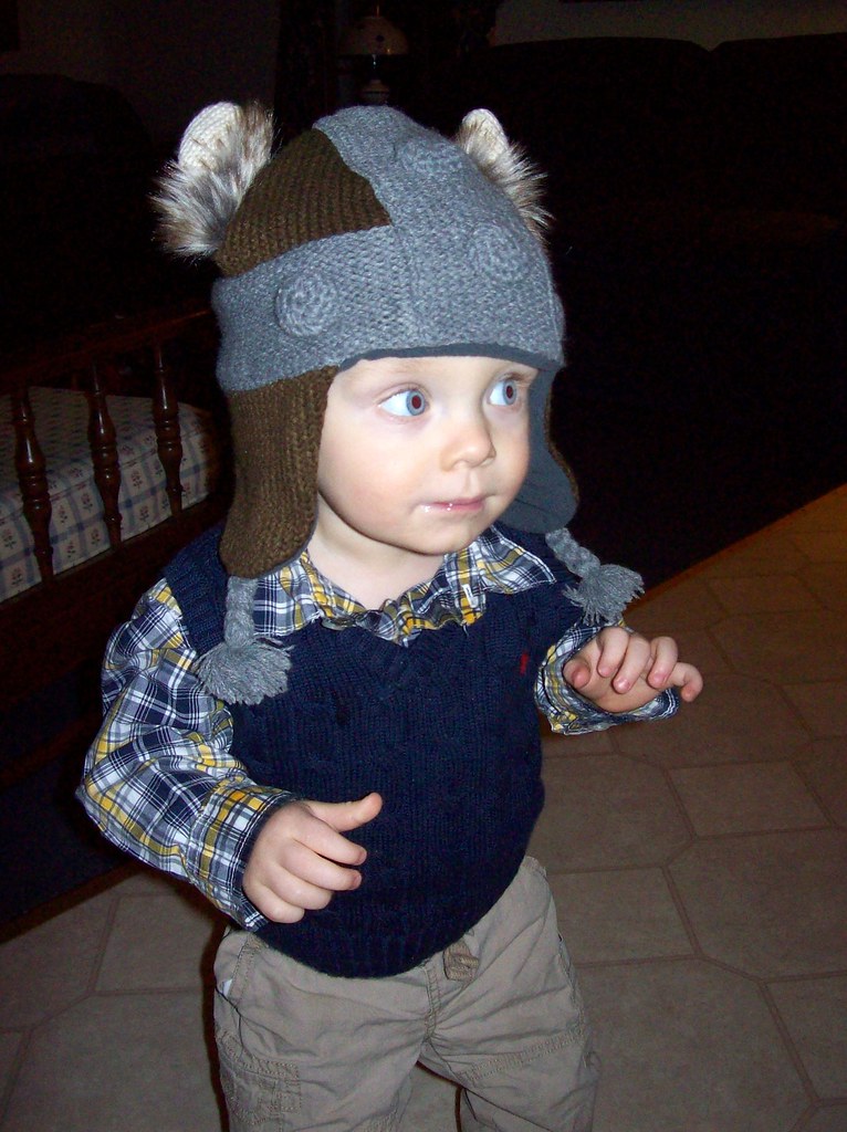 My nephew, the tiny Viking