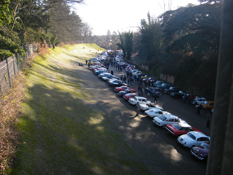 Brooklands New Year's Day 2013 - From the member's bridge
