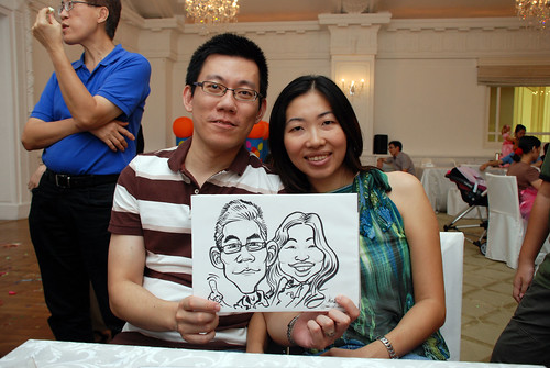 caricature live sketching for birthday party 28042012 - 13