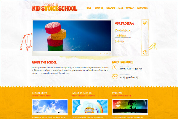 Kid's Voice School WordPress Theme