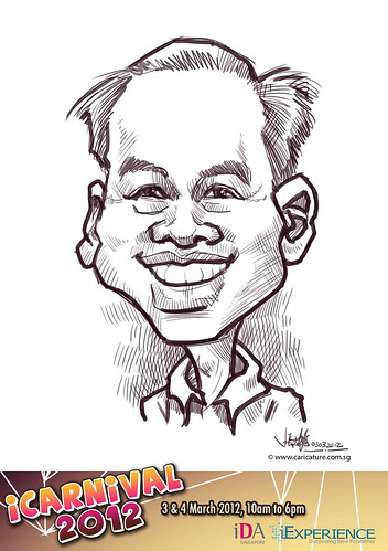 digital live caricature for iCarnival 2012  (IDA) - Day 1 - 1