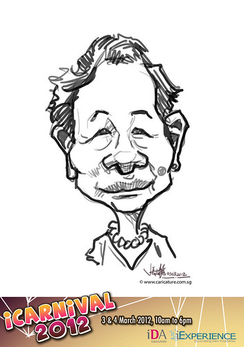 digital live caricature for iCarnival 2012  (IDA) - Day 1 - 11