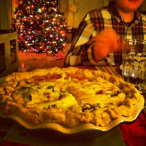 on the first winter's night : solstice quiche for a late dinner #yule #solstice