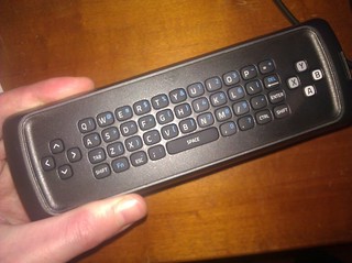 Vizio Co-Star remote QWERTY keyboard